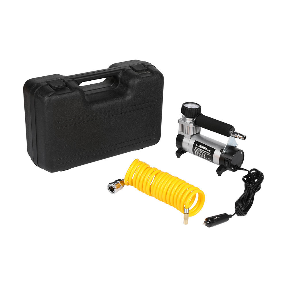 Portable tire inflator with rubber and vibration-proof feet